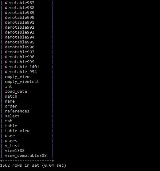 what-is-the-mysql-query-to-display-the-number-of-tables-in-a-database